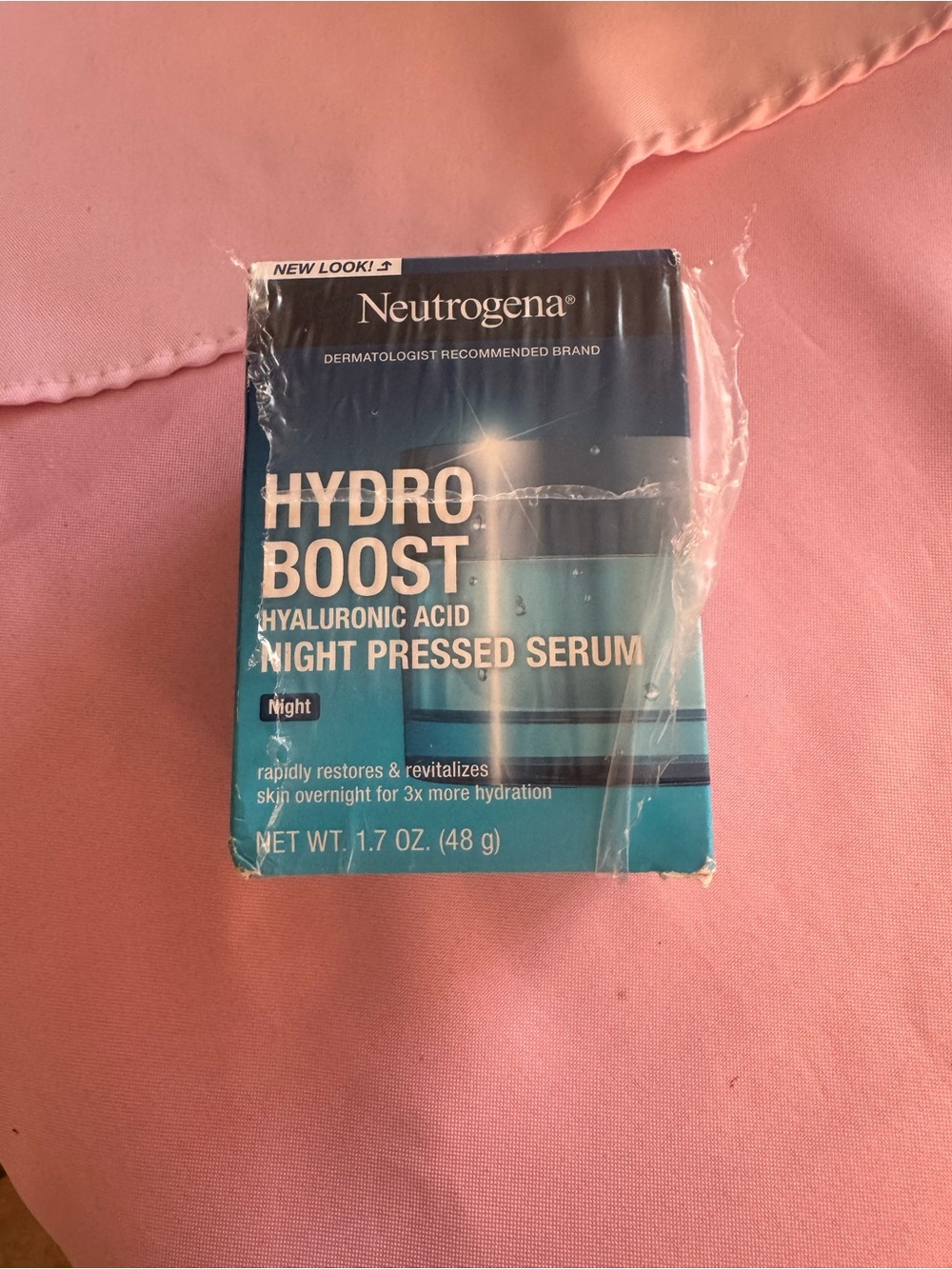 Neutrogena Hydro Boost Night Pressed Serum - Teal Blue Packaging